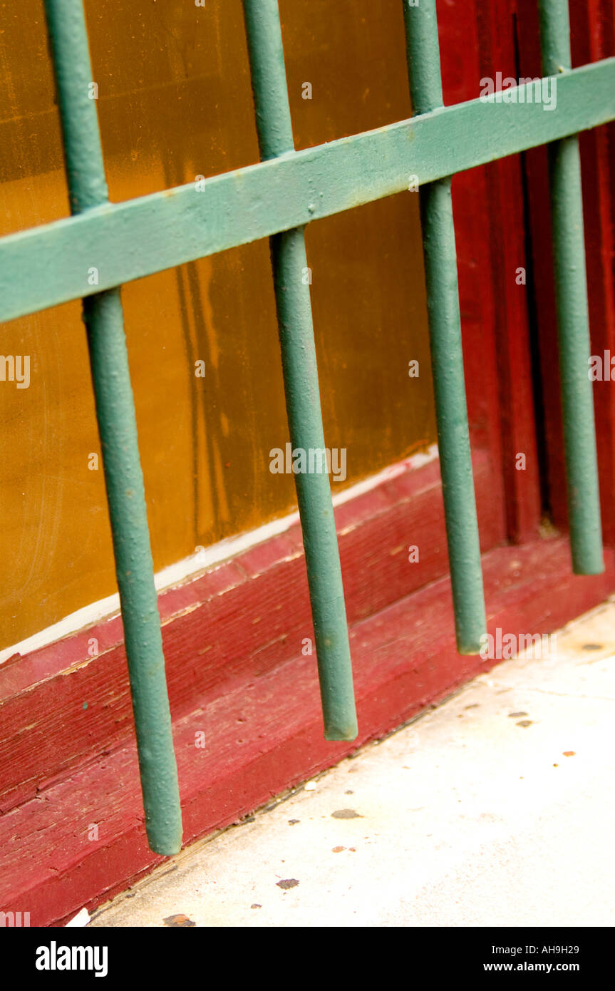 Security Bars Over Window Stock Photo 4701480 Alamy