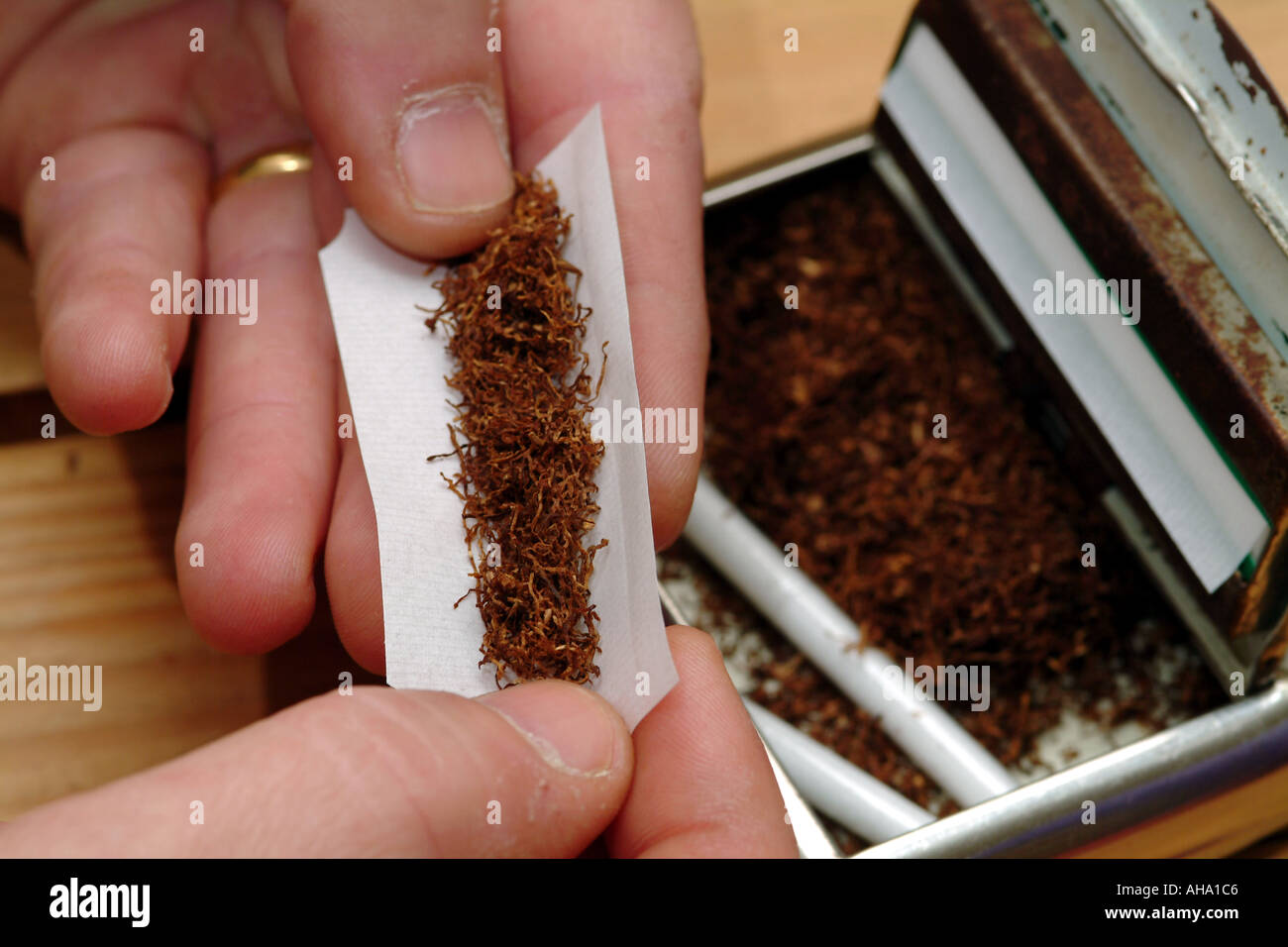 Roll Your Own Cigarette Rolling Machine Stock Photo