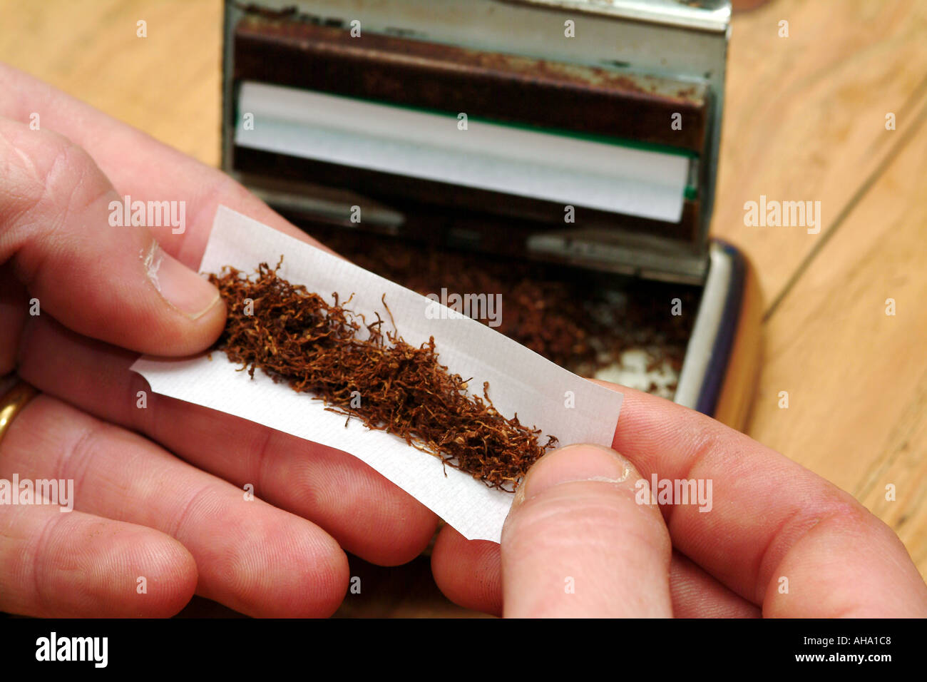 Roll Your Own Cigarette Rolling Machine Stock Photo