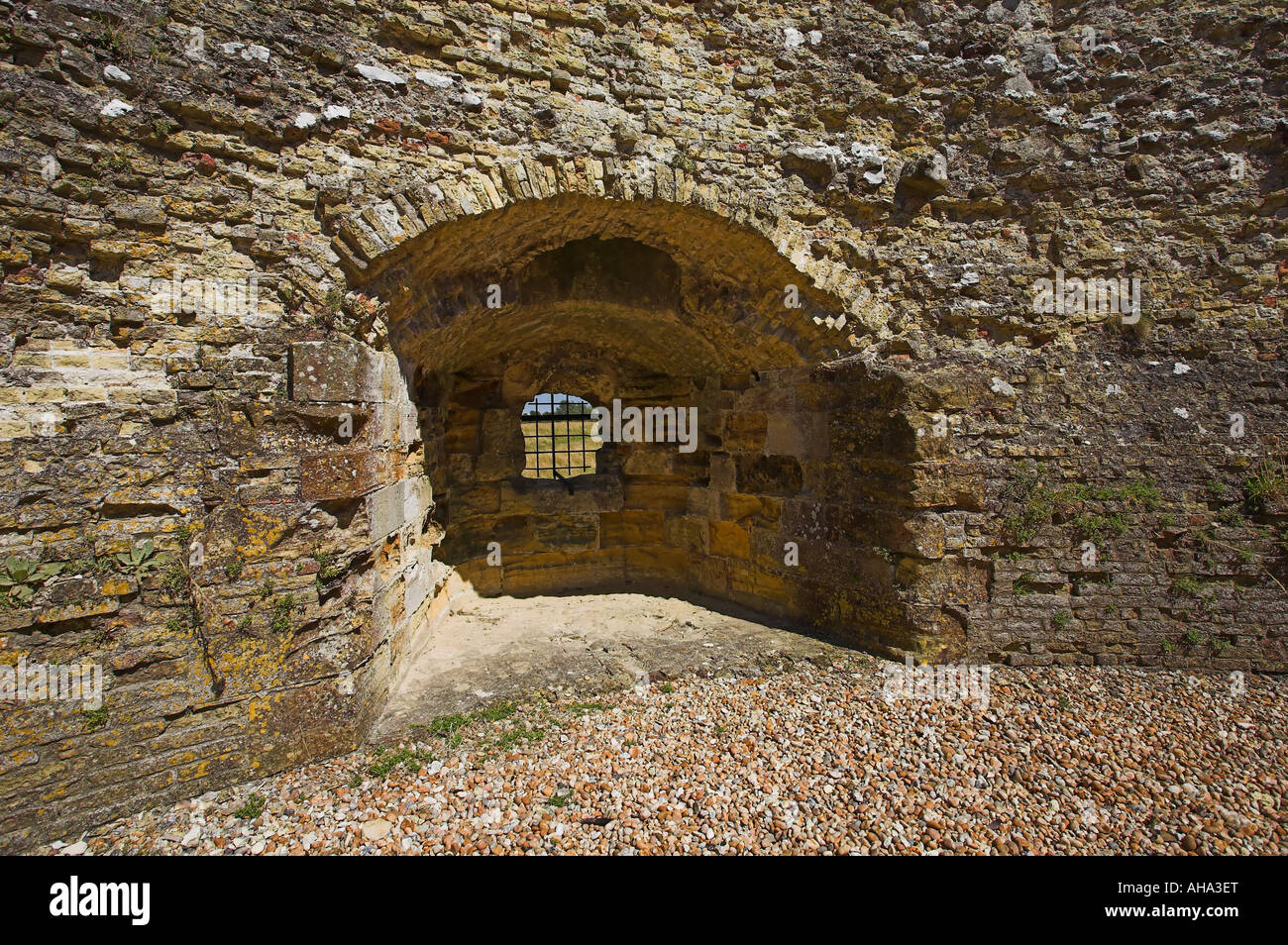Gun emplacement Camber Castle Rye Sussex England Stock Photo Alamy