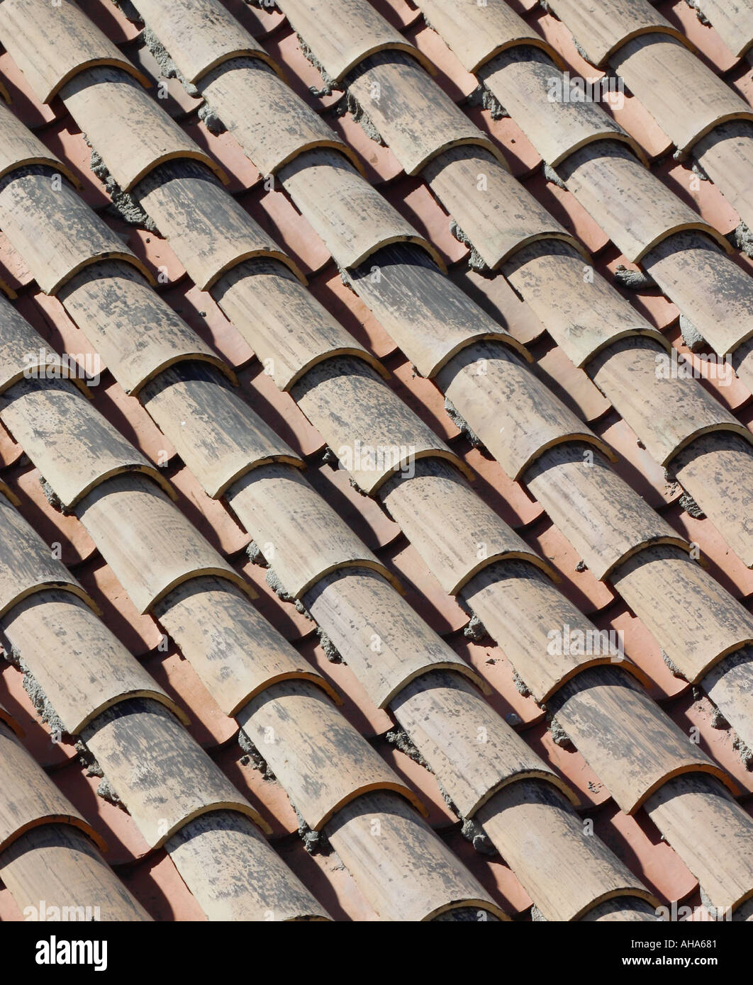 Mediterranean roof tiles Stock Photo