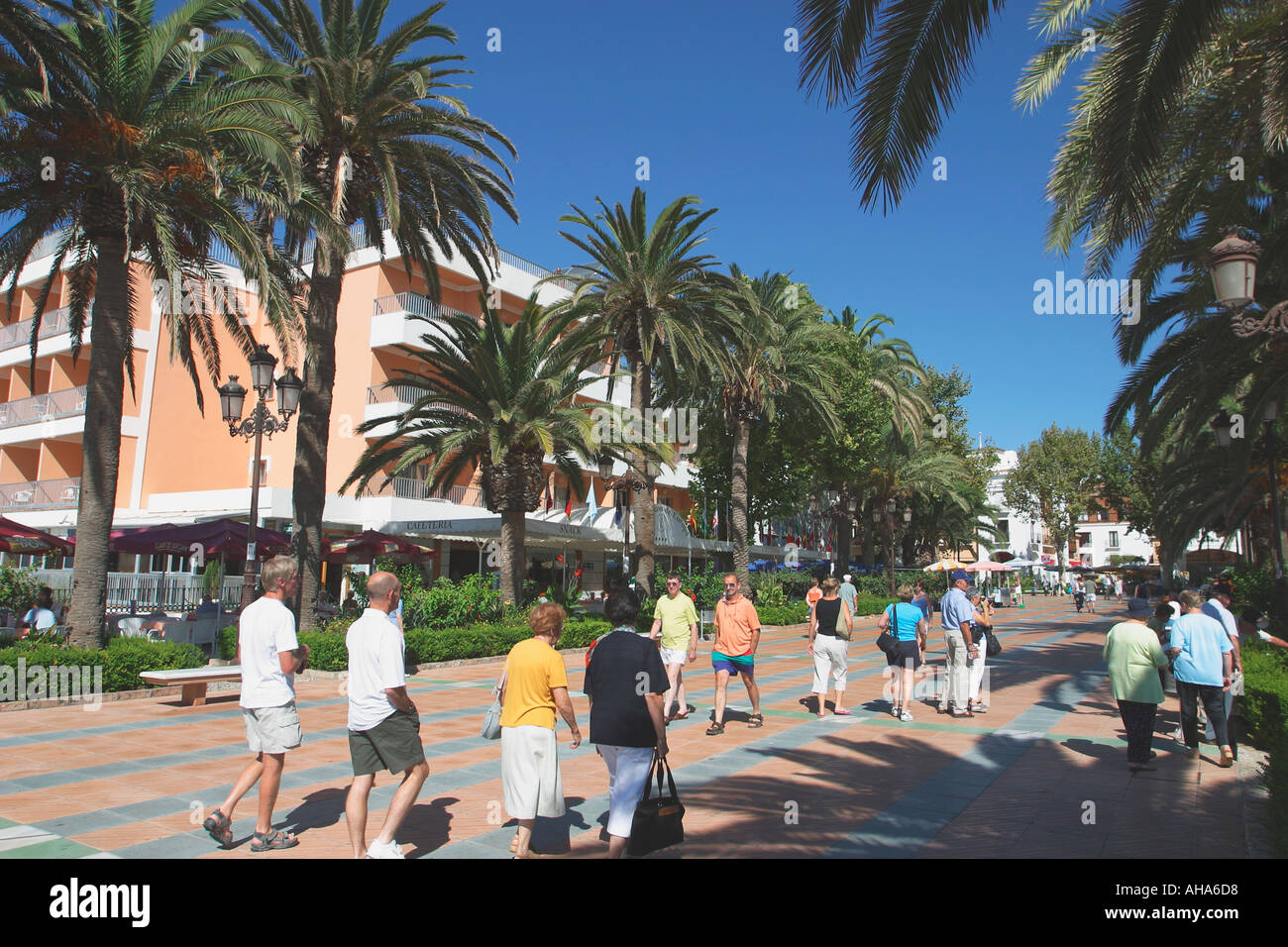 Nerja Costa del Sol Spain Balcon de Europa promenade Stock Photo - Alamy