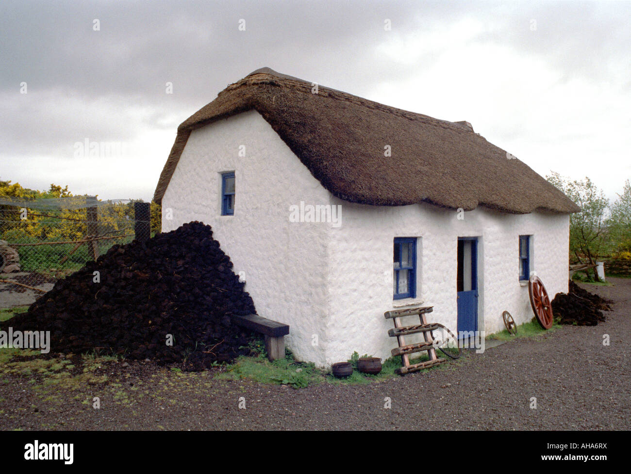 Ireland Kerry Bog Village museum Glenbeigh County Kerry depicts life in