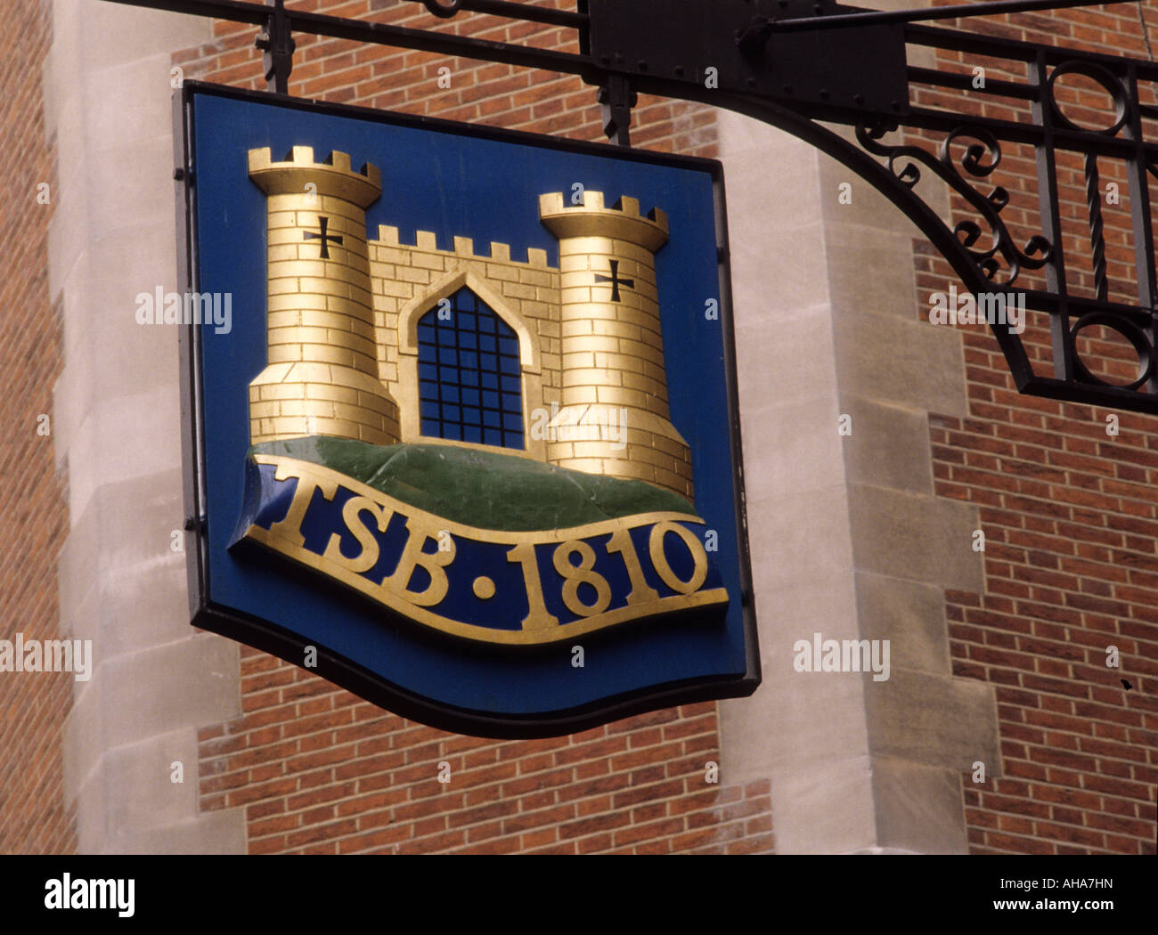 Lombard Street City of London TSB Bank street sign Stock Photo