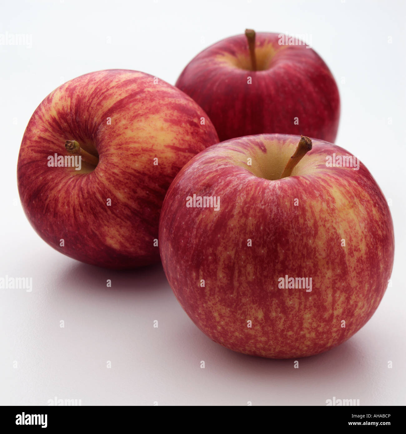 Gala apples on a white background editorial food Stock Photo Alamy