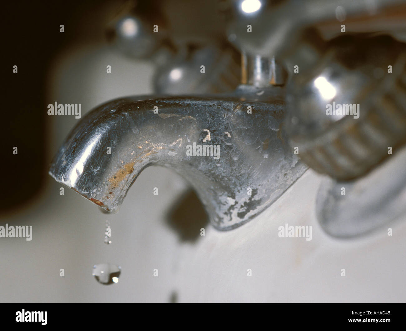 Leaking Faucet Stock Photo
