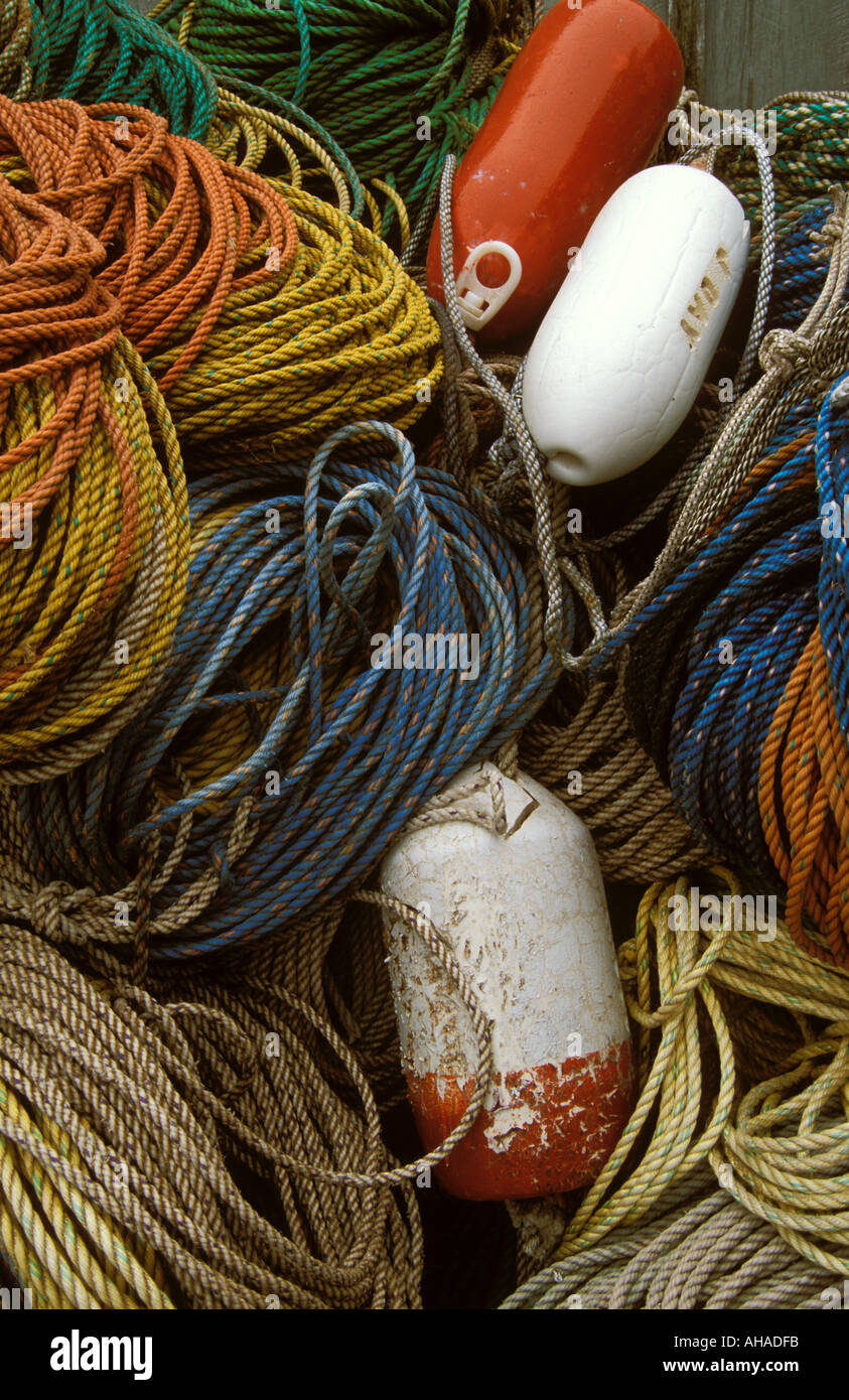 Ropes and Buoys Stock Photo