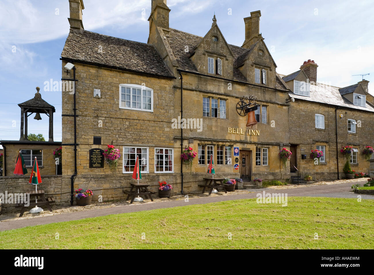 The Bell Inn in the Cotswold village of Willersey, Gloucestershire