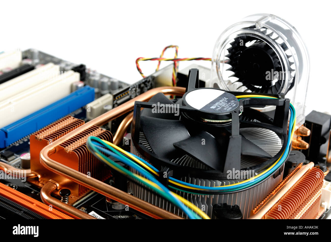 CPU cooler fan with radiator Stock Photo - Alamy