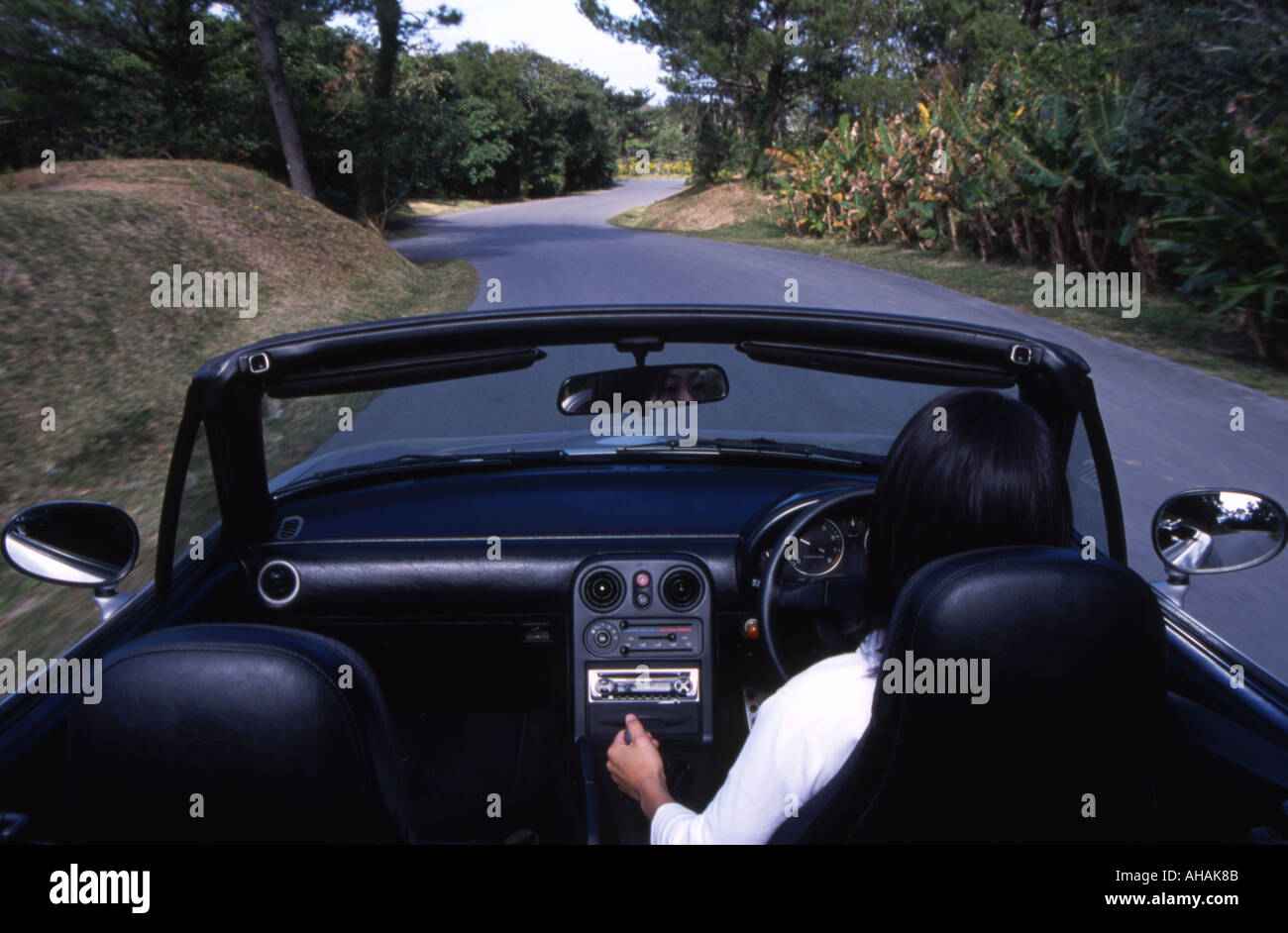 Japanese girl driving a 1989 Mazda Miata MX5 MX 5 Eunos Roadster ... Japanese girl driving a 1989 Mazda Miata MX5 MX 5 Eunos Roadster ...