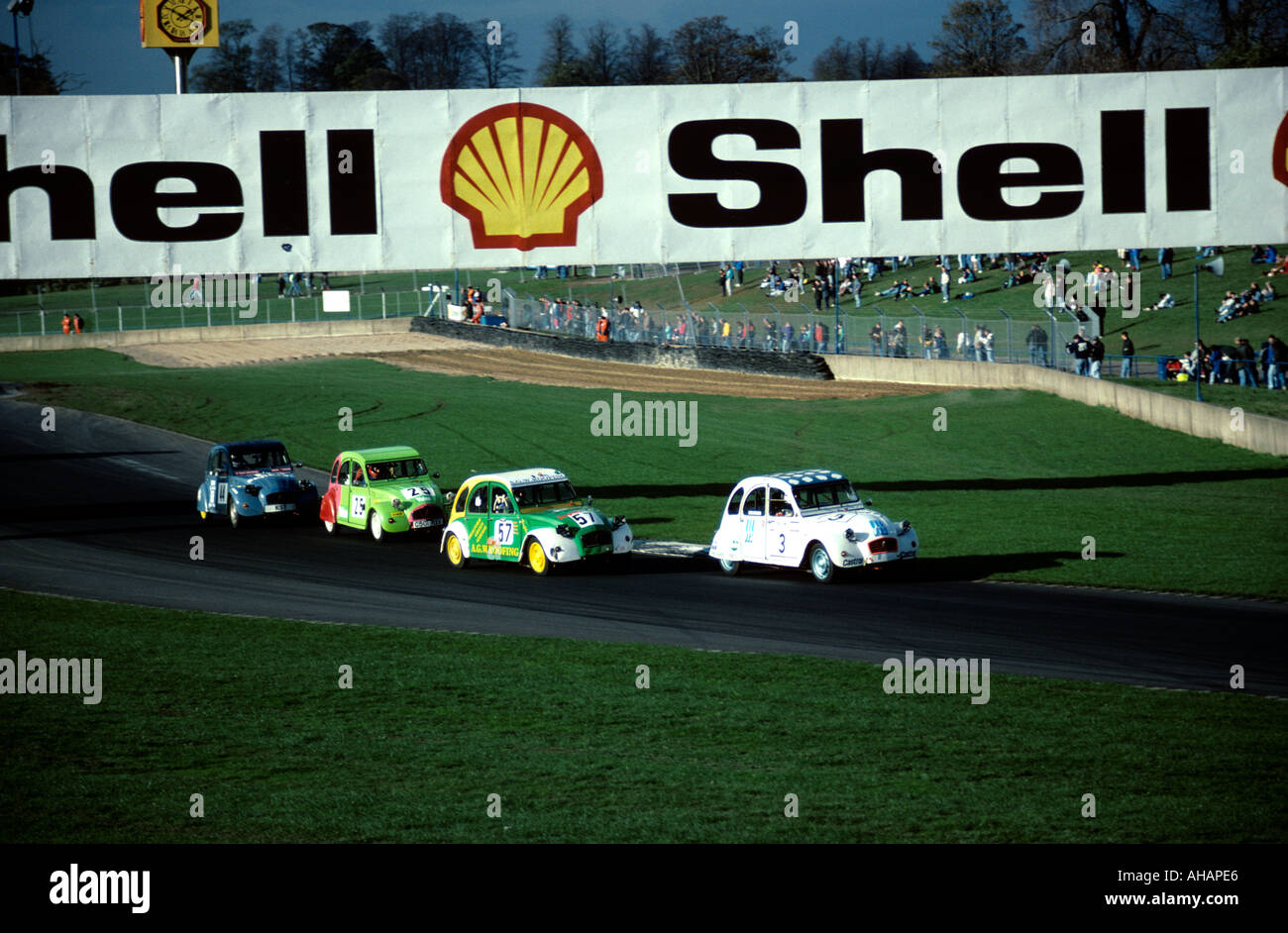 Citroen 2CV Donnington Stock Photo