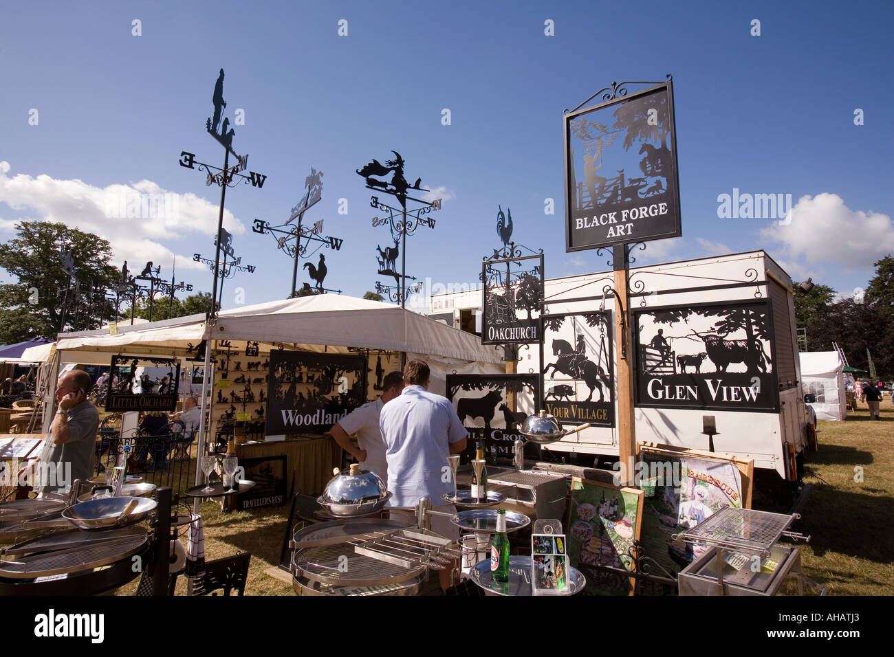 UK Hampshire Romsey Broadlands CLA Game Fair Black sign