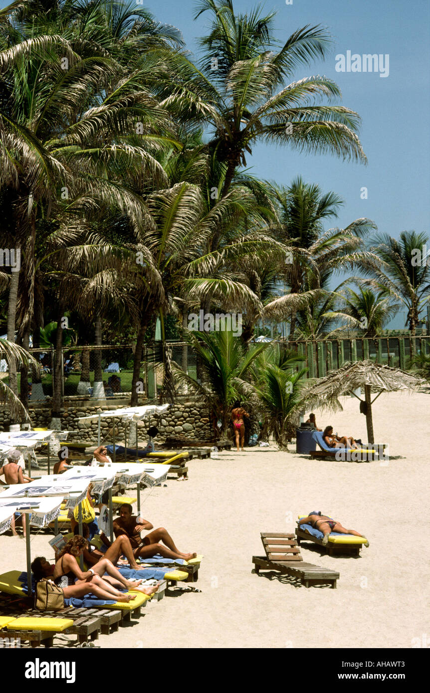 Venezuela north coast Macuto resort beach Stock Photo