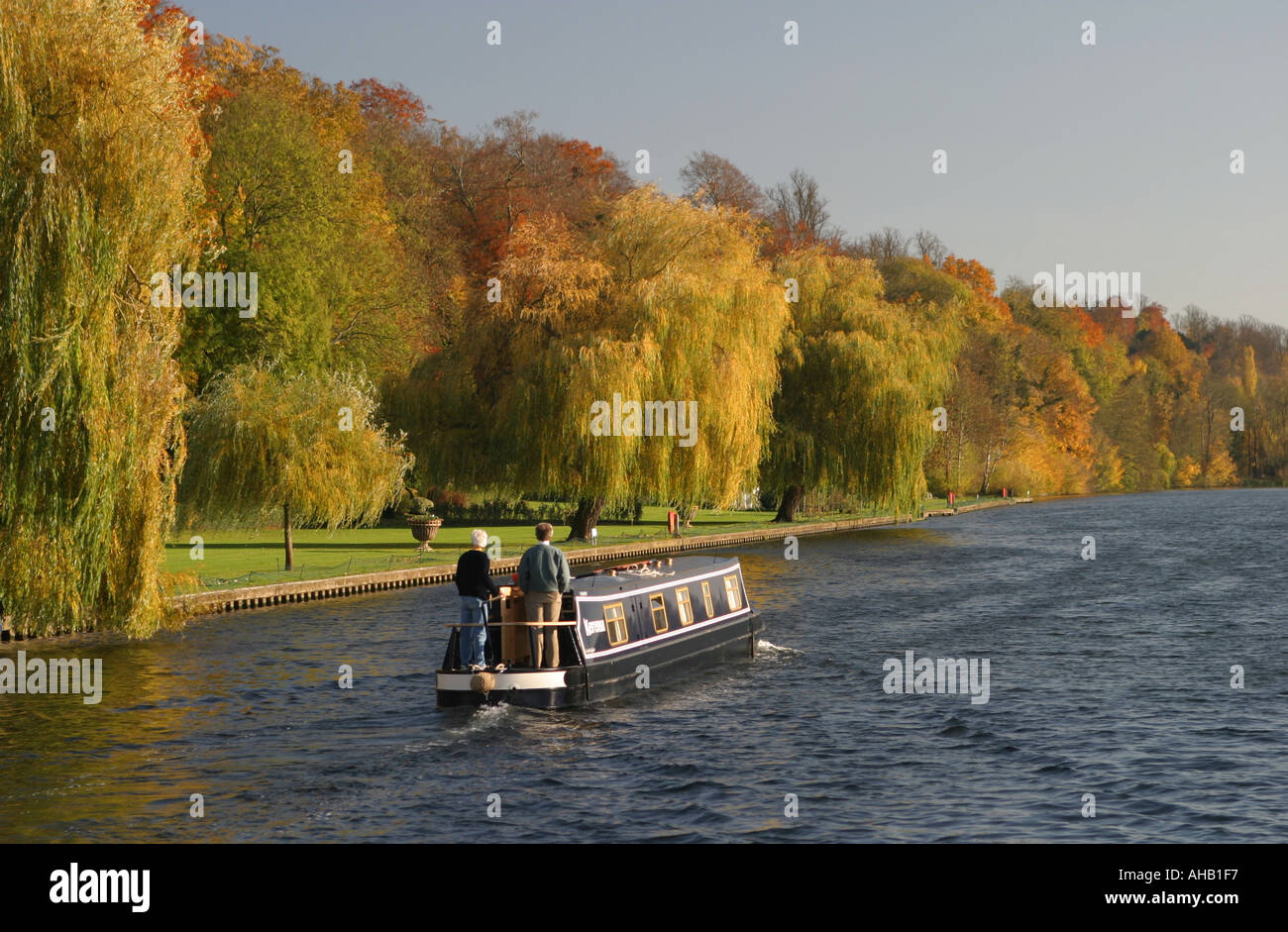 England River Thames in autumn Stock Photo