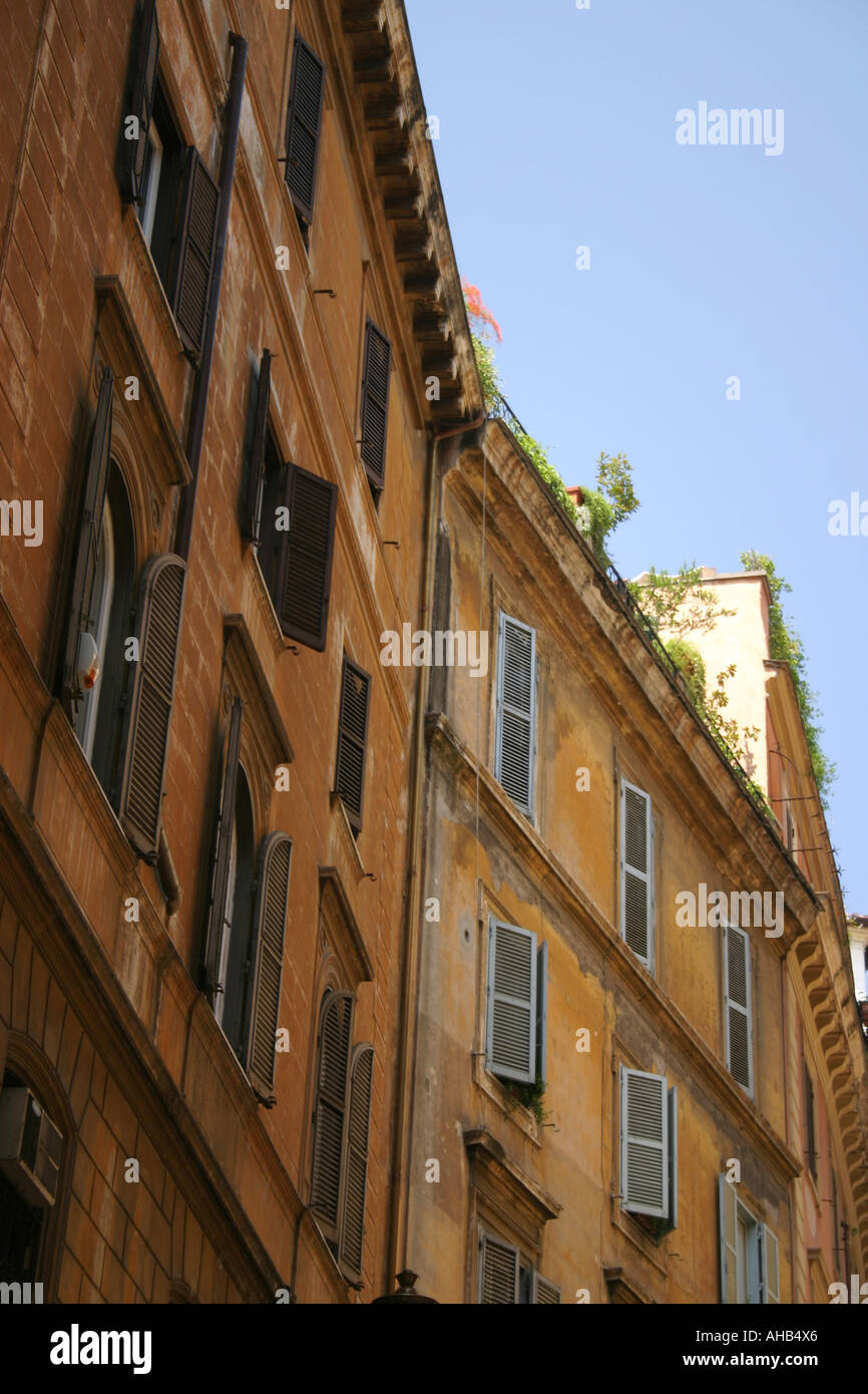 Building Facade Rome Italy Stock Photo - Alamy