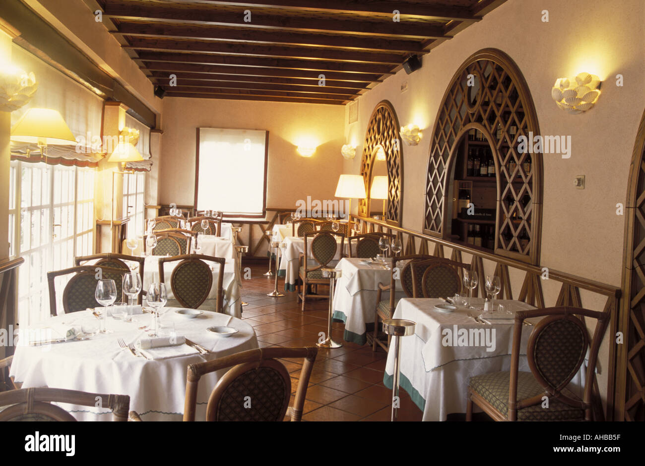 Interior of restaurant Bistrot Forte dei Marmi Tuscany Italy Stock Photo -  Alamy