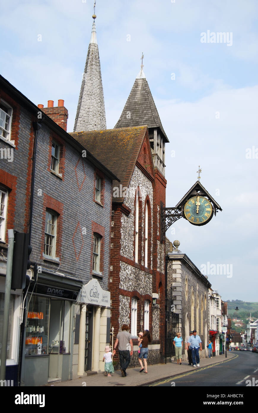 Clock tower of St. MichaelinLewes Church, High Street, Lewes, East