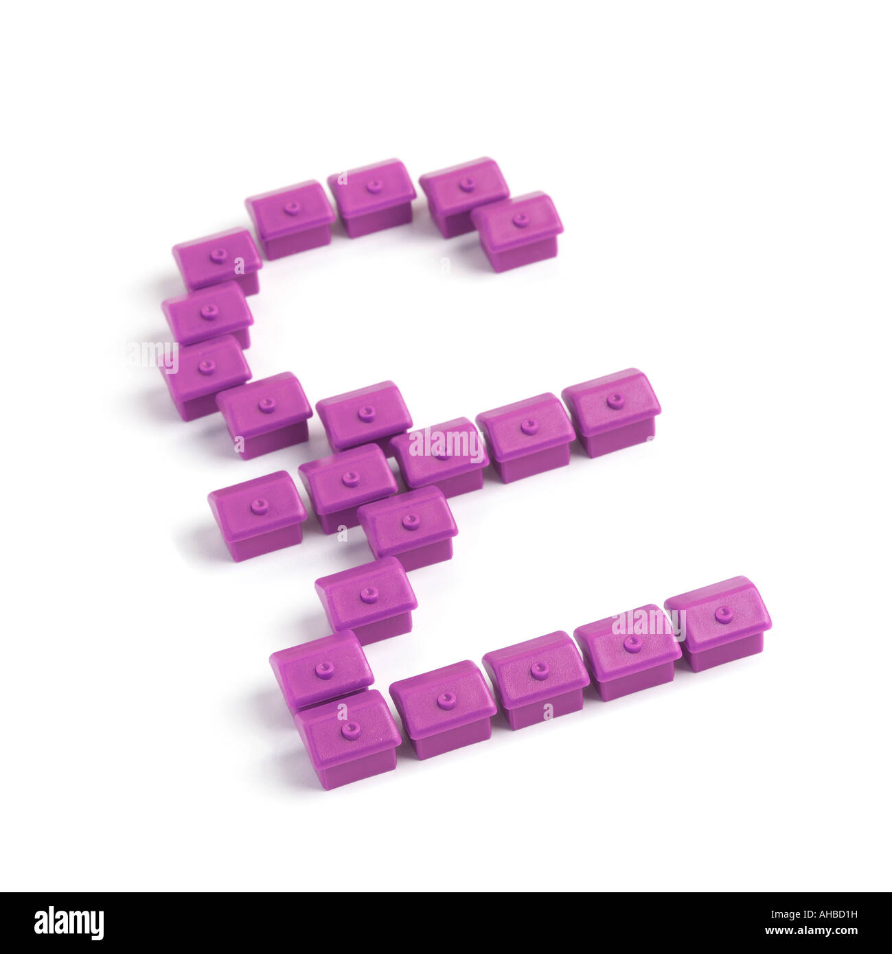 pound sign made of houses Stock Photo Alamy