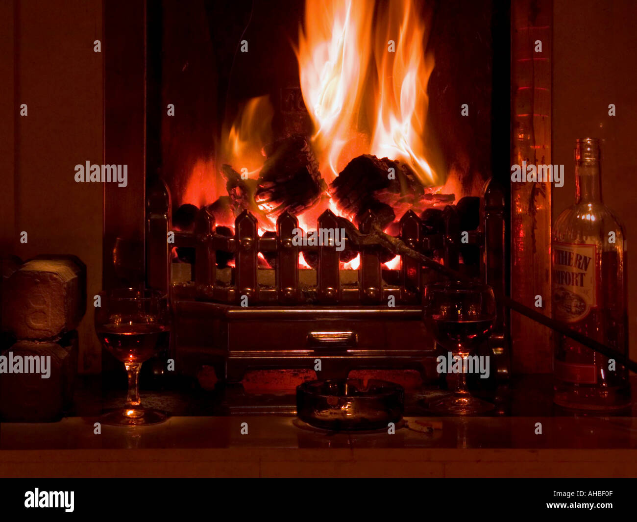 Fireplace Stock Photo