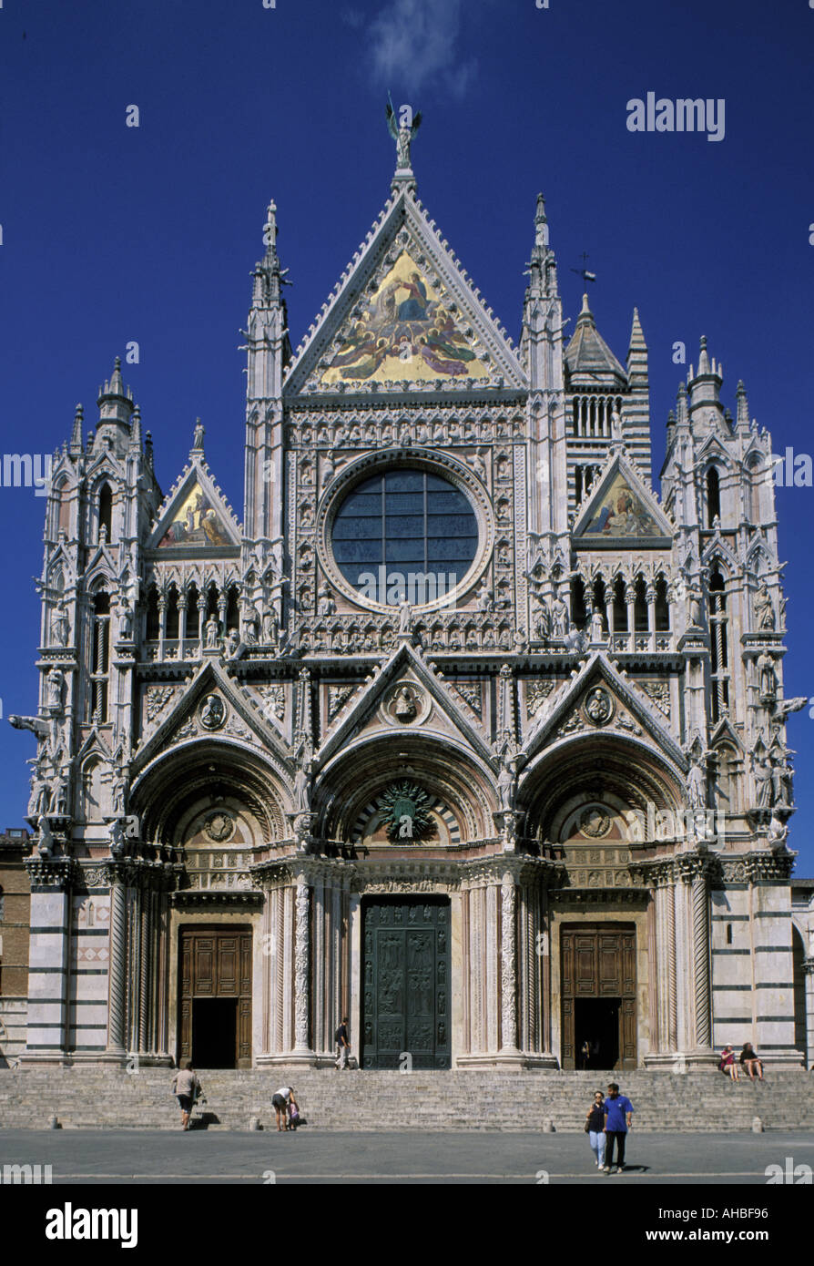 Cathedral of 1200 Siena Tuscany Italy Stock Photo