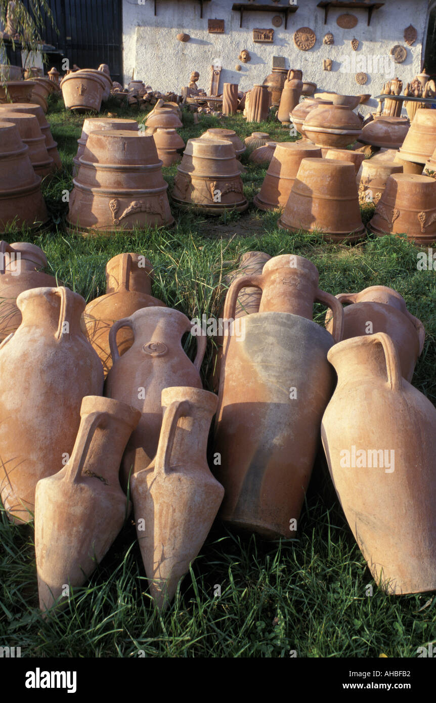 Craftmade terracotta Greve in Chianti Tuscany Italy Stock Photo