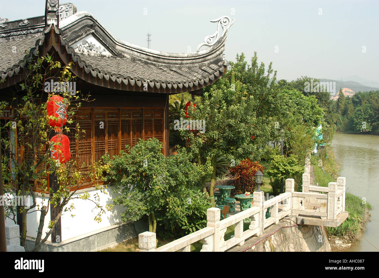 Landscape view property in Zhongshan, guangdong china Stock Photo