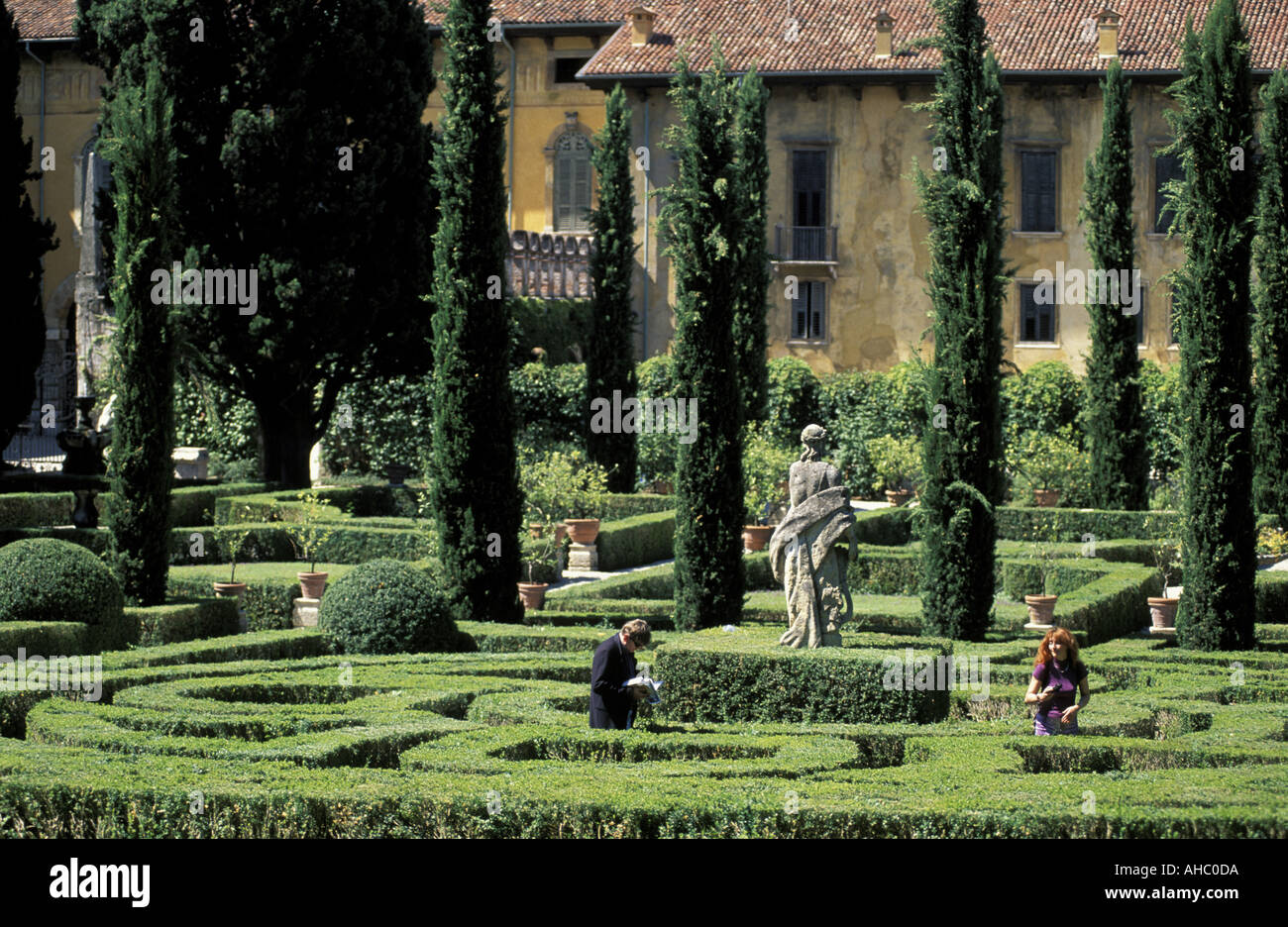 Giusti Garden Verona Italy Stock Photo Alamy