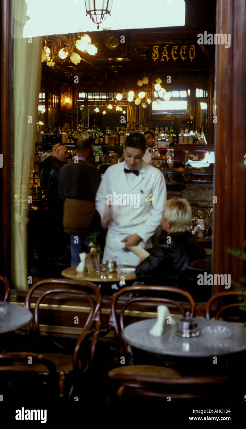 Bar Turin Piemonte Italy Stock Photo