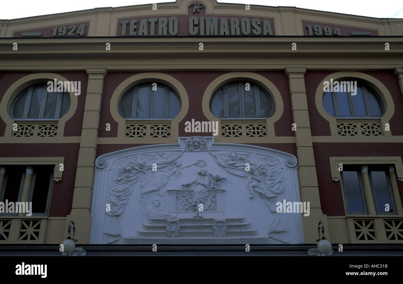 Teatro Cimarosa Aversa Campania Italy Stock Photo