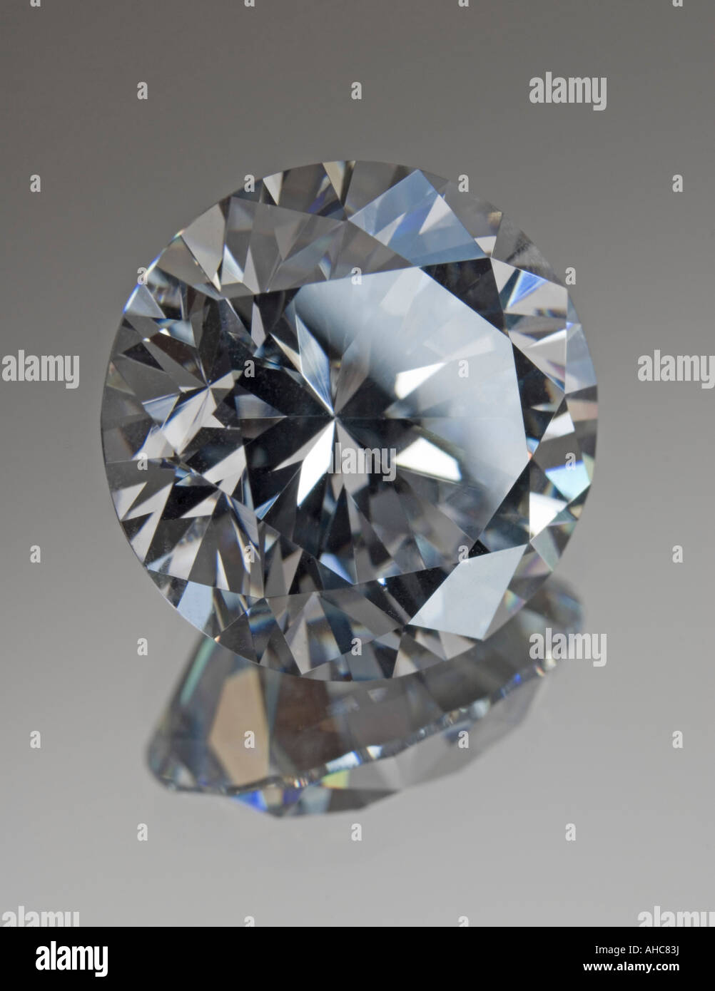 Round cut Diamond Stock Photo