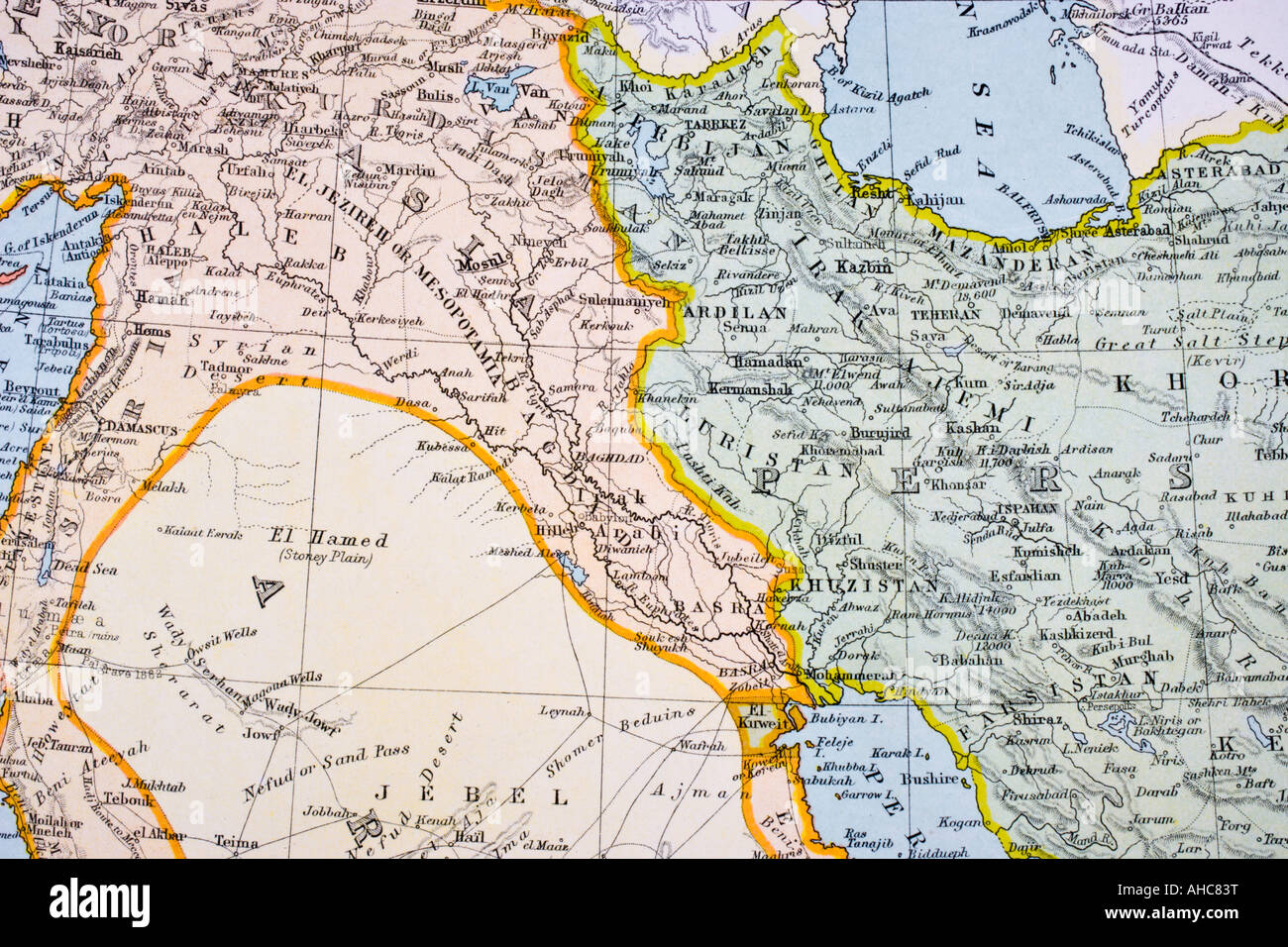 Map of kurdistan hi-res stock photography and images - Alamy