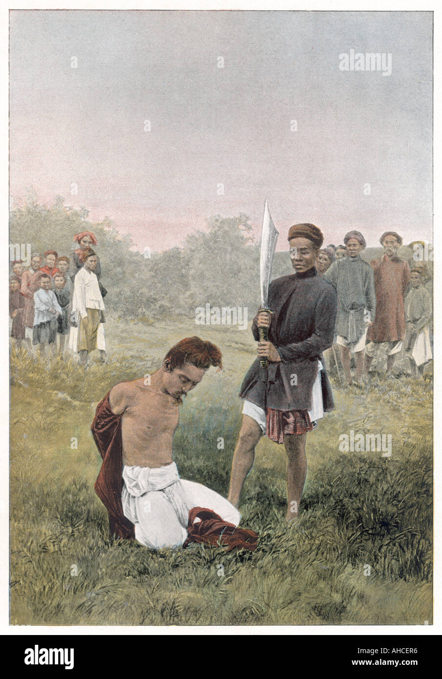 Execution Vietnam 1890s Stock Photo