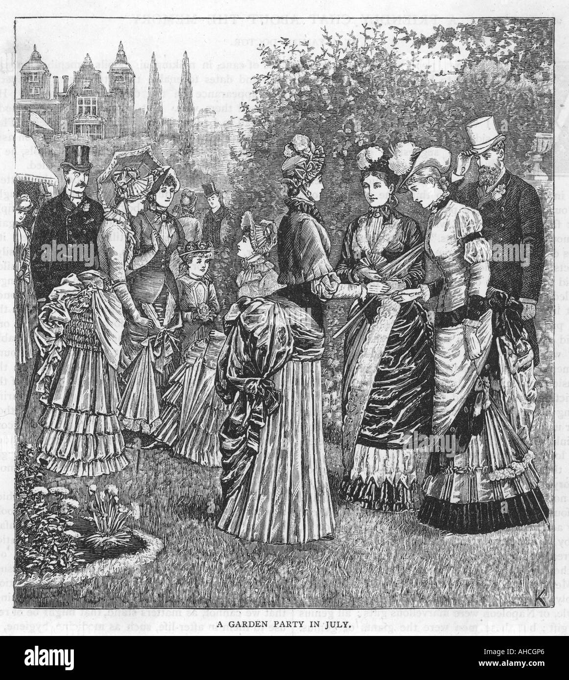 Garden Party July Cassel Stock Photo Alamy