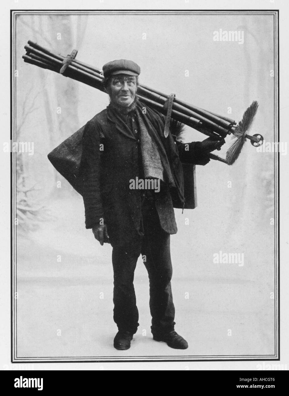 Male Chimney Sweep 1909 Stock Photo Alamy