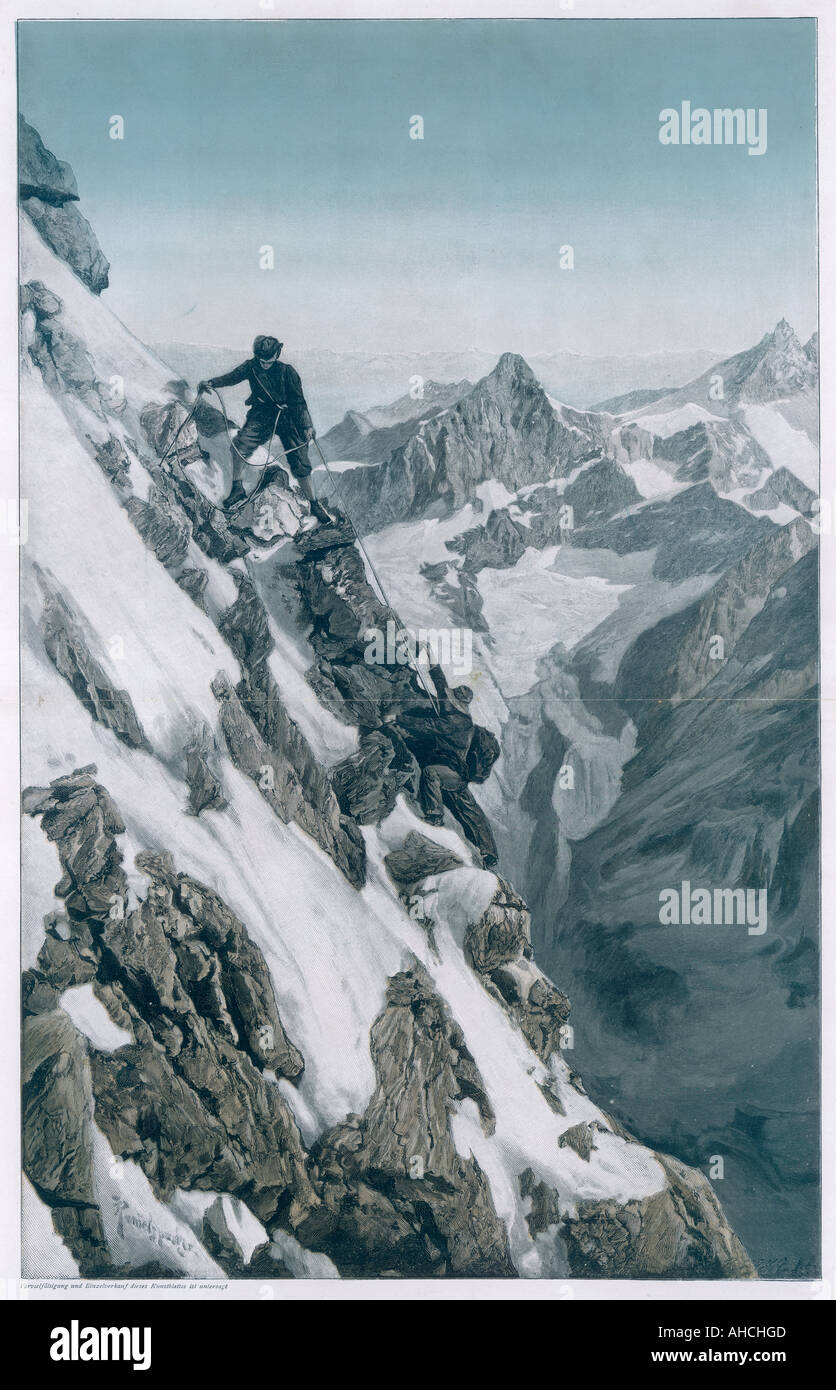 Matterhorn M. Kunst 1899 Stock Photo