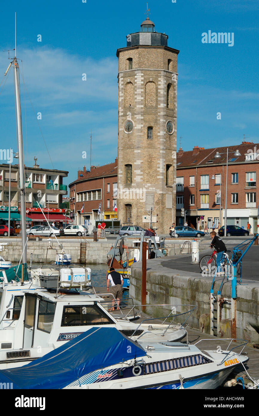 The tower of the Lying (Leughenaer) (Dunkerque-Flanders-France) Stock Photo