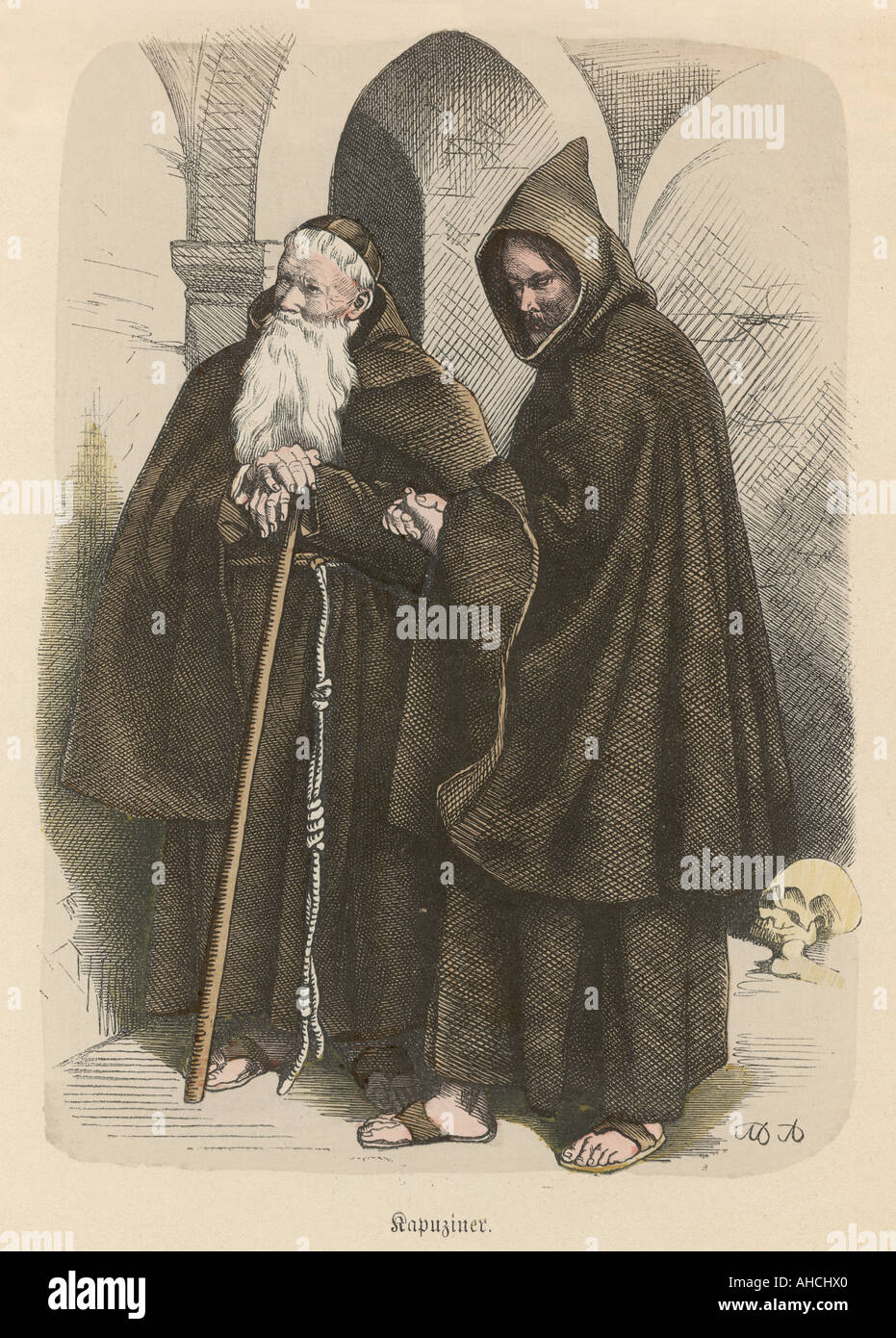 Capuchin Friars Stock Photo