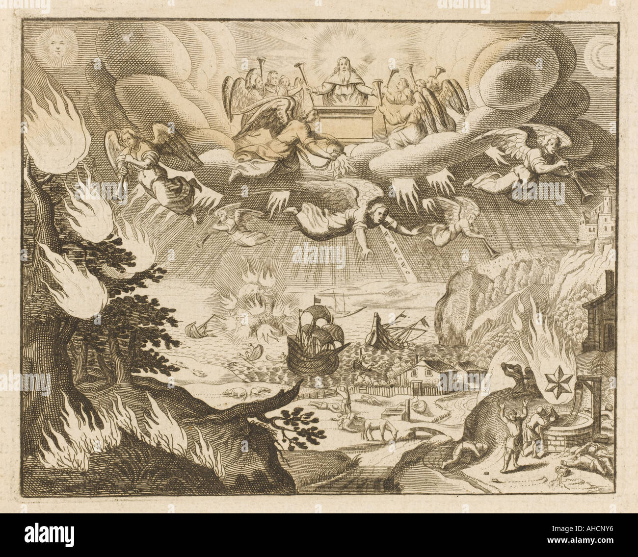 Seven Angels Trumpets Stock Photo 8247413 Alamy