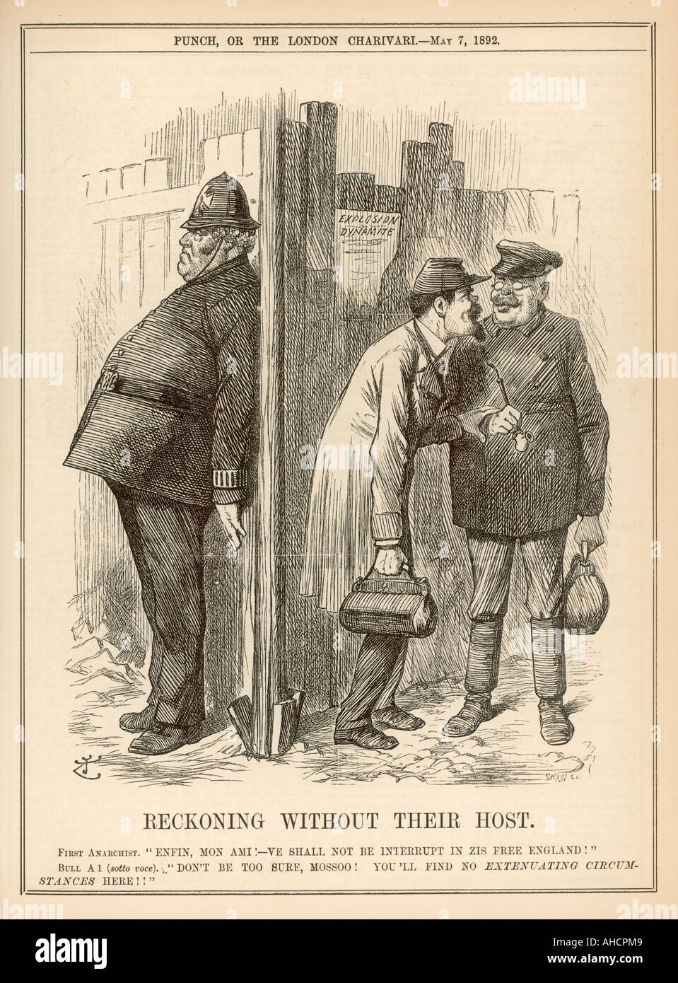 Anarchists Plot 1892 Stock Photo
