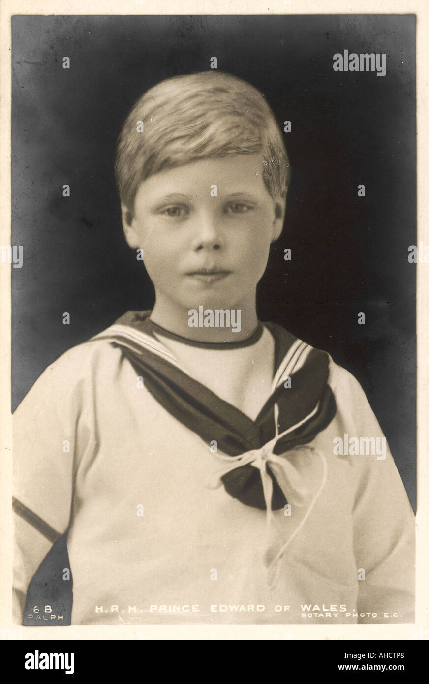 Edward Viii Boy Postcard Stock Photo Alamy