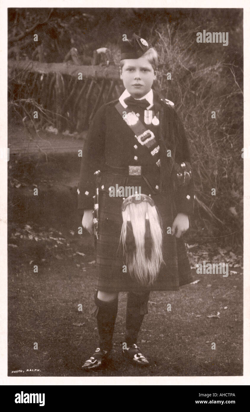 Edward Viii Kilt 1903 Stock Photo Alamy