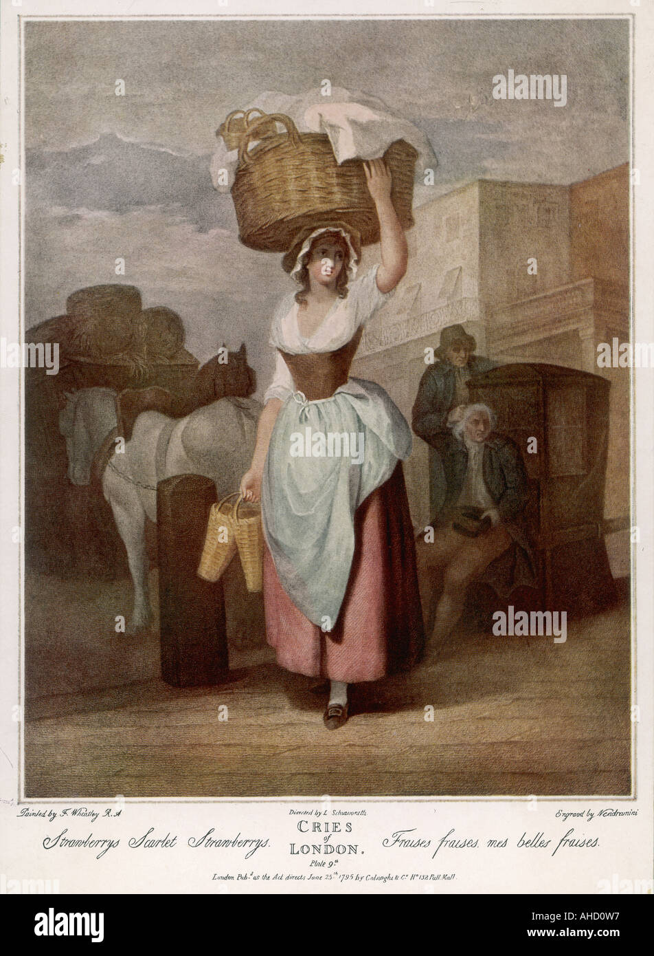 Working Class Dress 1795 Stock Photo