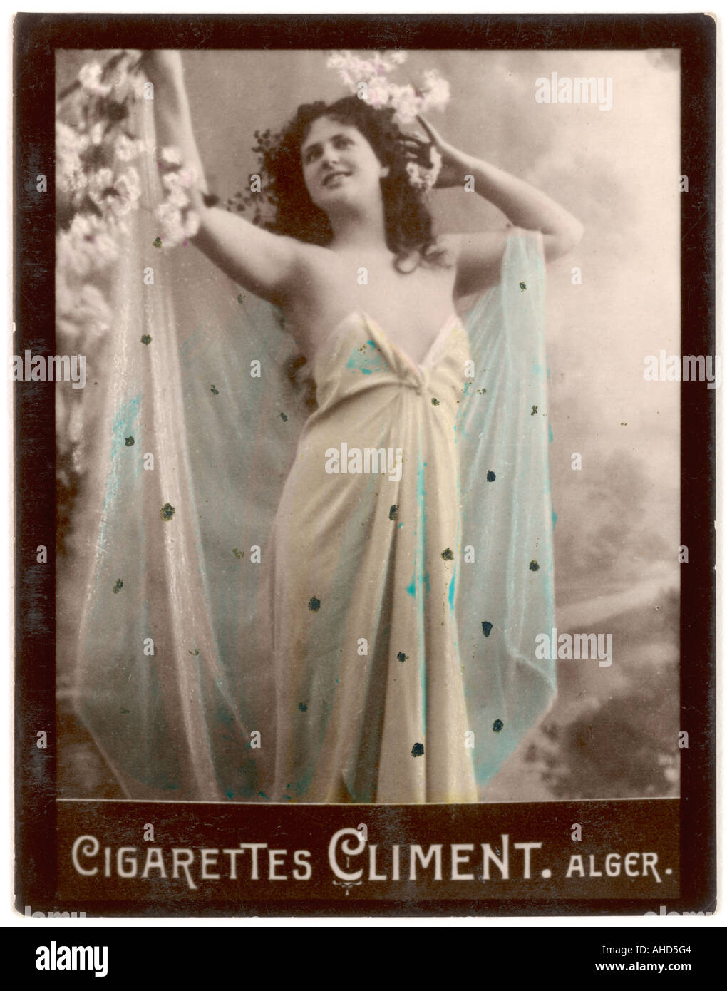 Female Type Arms Up 1909 Stock Photo