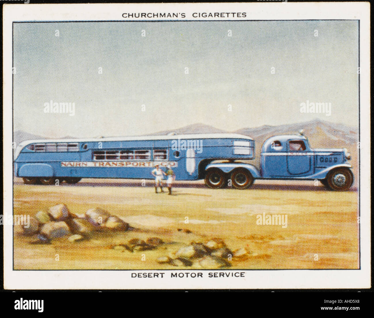 Desert Bus Service Stock Photo