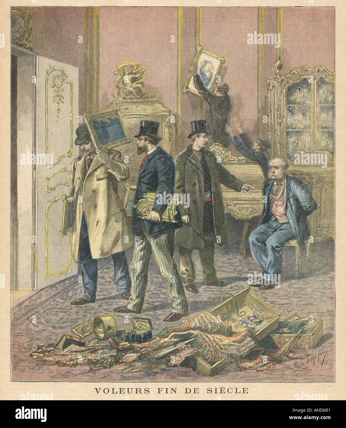 Paris Art Thieves Stock Photo Alamy