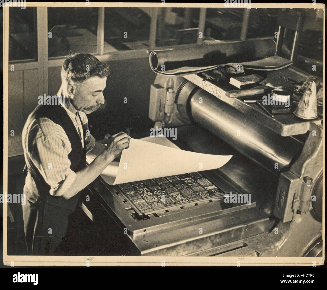 Printing Chase Stock Photo