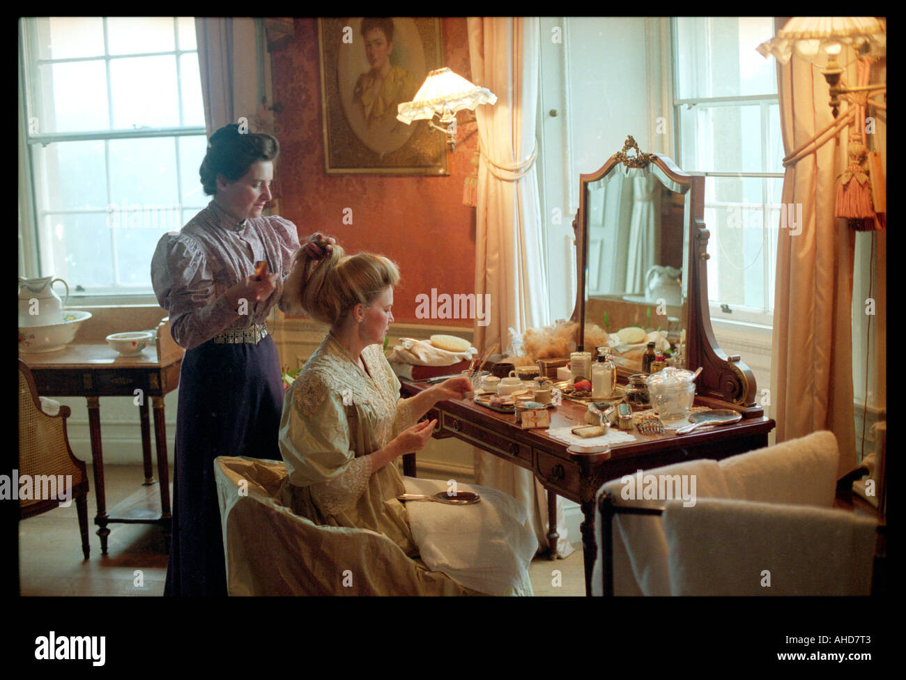 Lady at her dressing table hi-res stock photography and images - Alamy