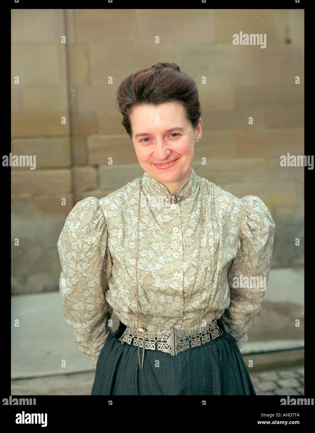 Edwardian Ladys Maid Stock Photo