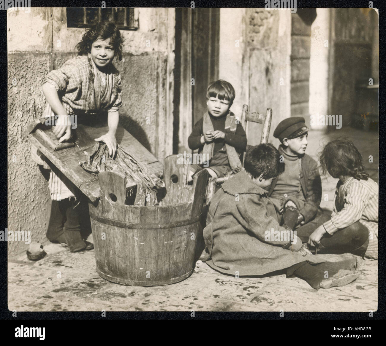 Washing Day  Italy Stock Photo