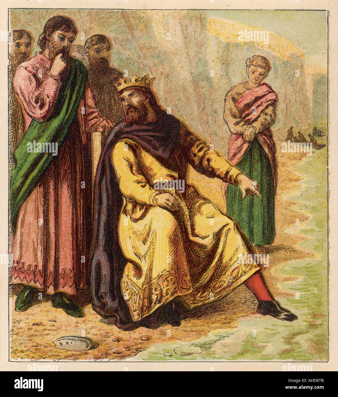 King canute and the waves hi-res stock photography and images - Alamy